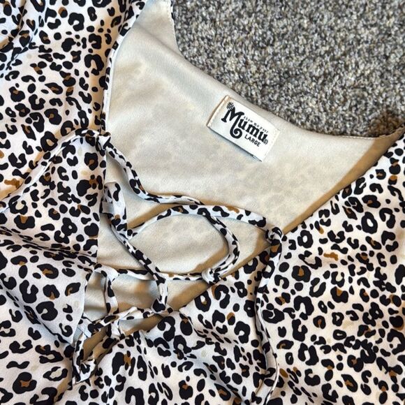 Show Me Your MuMu mini dress L cheetah - Picture 8 of 10